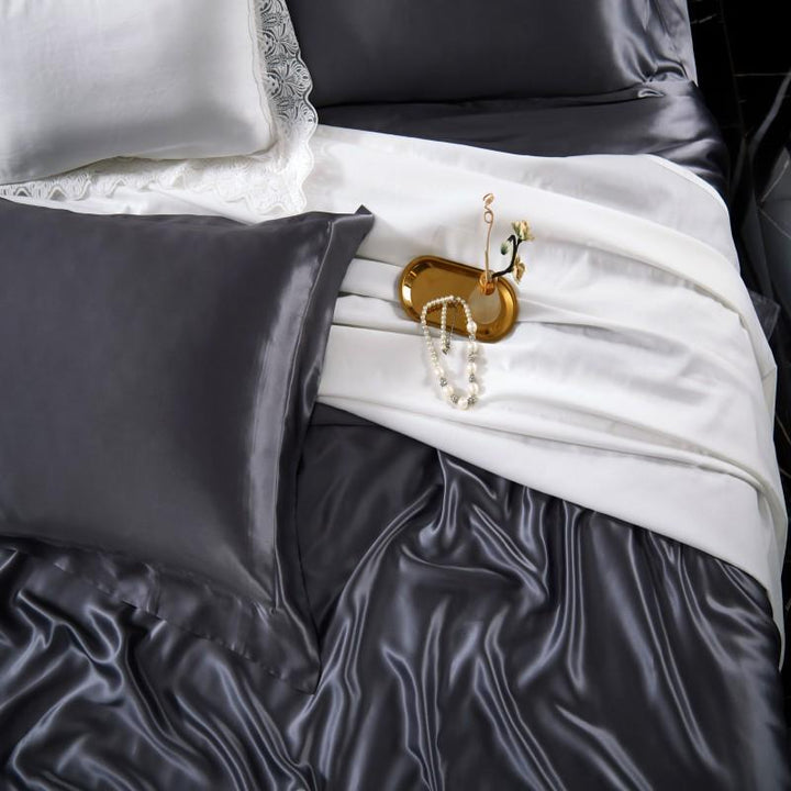 Luxury Mulberry Silk Duvet Cover Set (100% Mulberry Silk)
