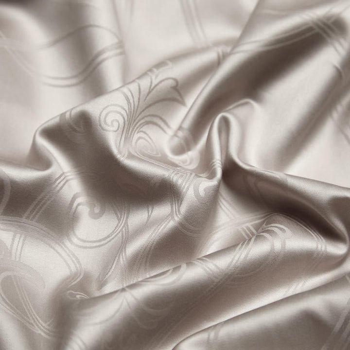 Warm Gray Damask Duvet Cover Set (1200TC Egyptian Cotton)