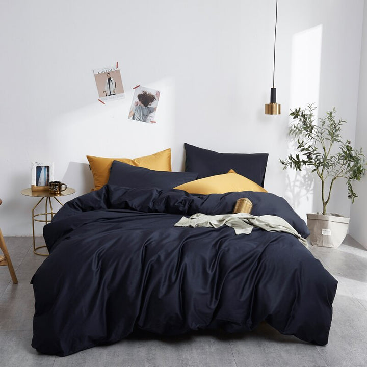 Luxury Reversible Duvet Cover Set (500TC Egyptian Cotton)