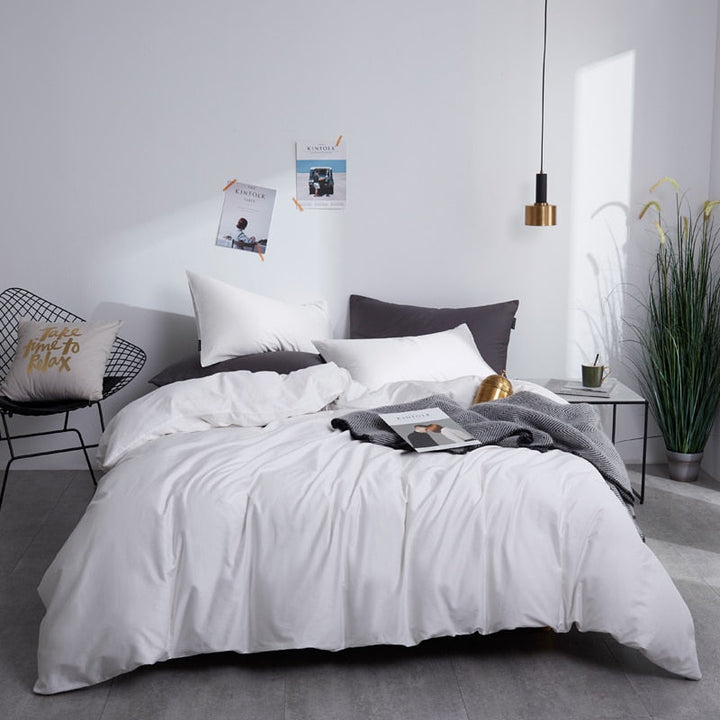 Luxury Reversible Duvet Cover Set (500TC Egyptian Cotton)
