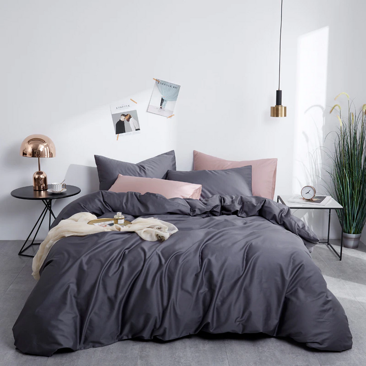 Luxury Reversible Duvet Cover Set (500TC Egyptian Cotton)