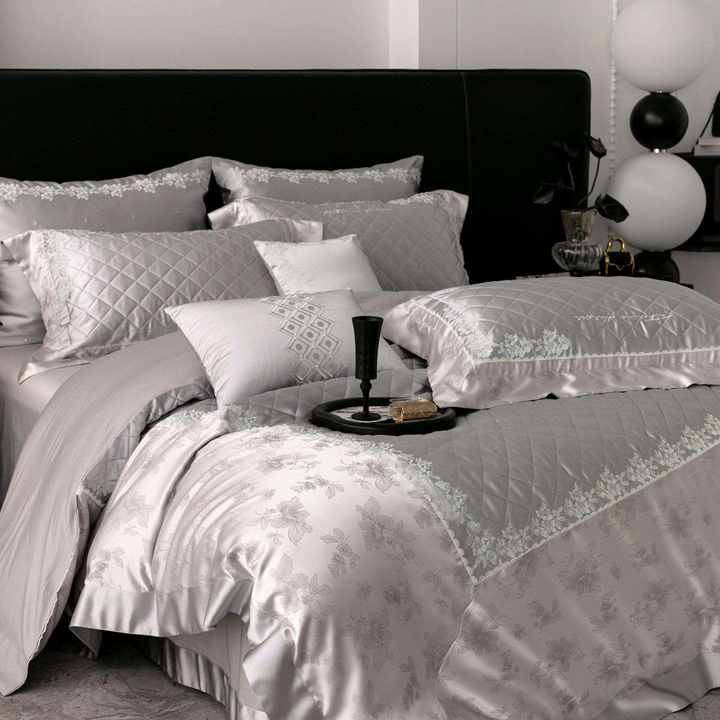 Quilted Egyptian Cotton Duvet Cover Set (1000TC)