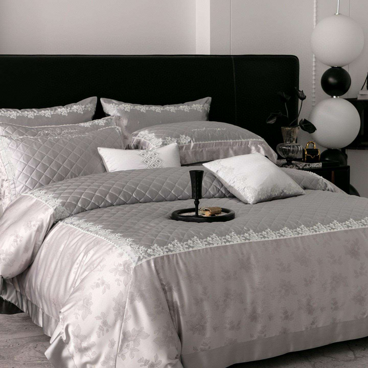 Quilted Egyptian Cotton Duvet Cover Set (1000TC)