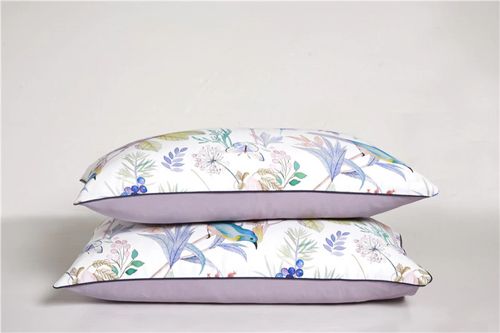 Botanical Bird Egyptian Cotton Duvet Cover Set (500TC)