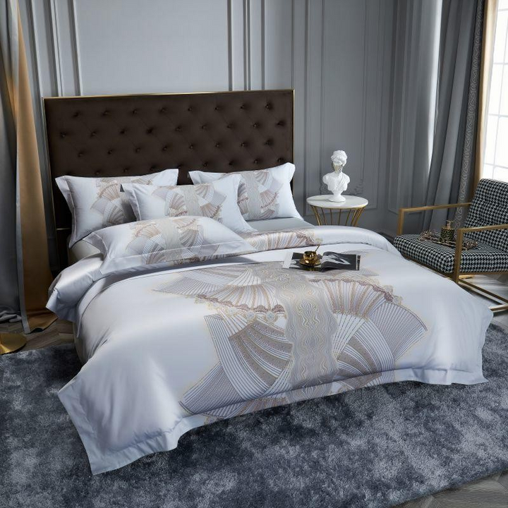 Art Deco Egyptian Cotton Duvet Cover Set (1000TC)