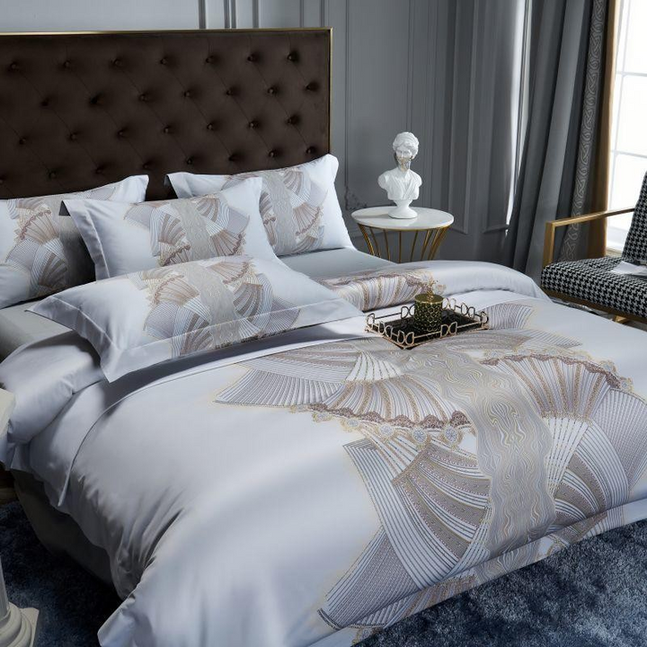 Art Deco Egyptian Cotton Duvet Cover Set (1000TC)