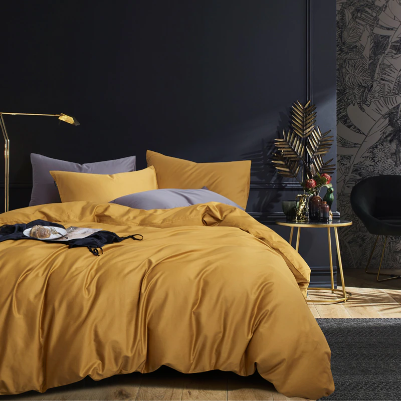 Luxury Reversible Duvet Cover Set (500TC Egyptian Cotton)