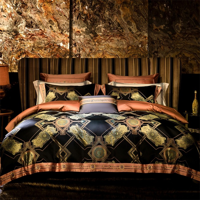 Imperial Jacquard Egyptian Cotton Duvet Cover Set