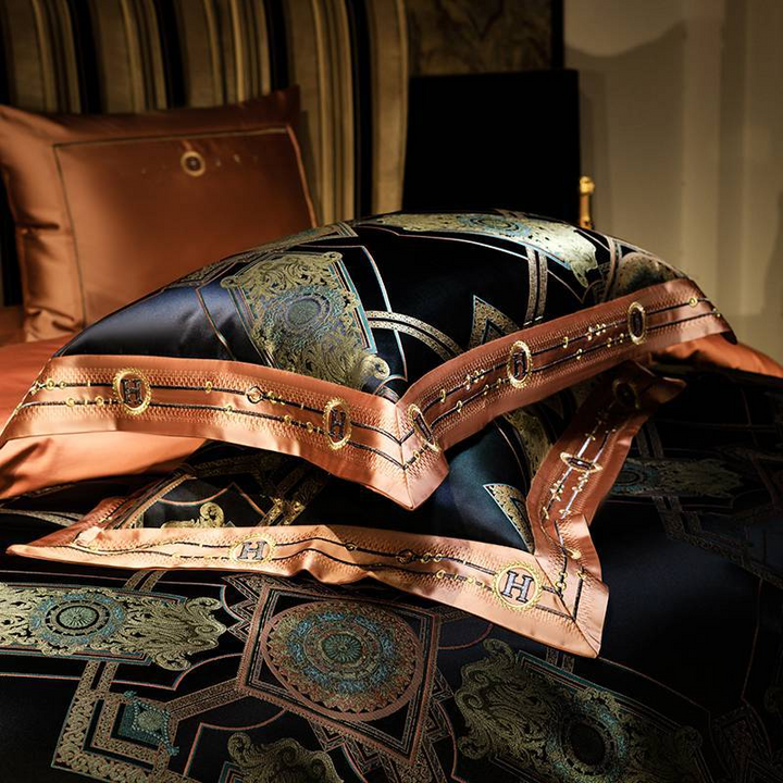 Imperial Jacquard Egyptian Cotton Duvet Cover Set