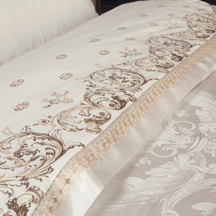 Heritage Jacquard Cotton Duvet Cover Set (500TC)