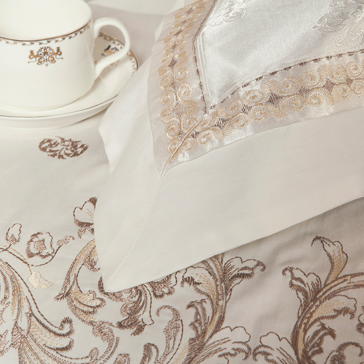 Heritage Jacquard Cotton Duvet Cover Set (500TC)