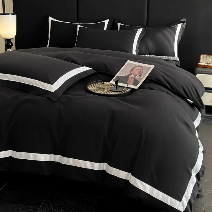 Hotel Collection Black Egyptian Cotton Duvet Cover Set (1000TC)