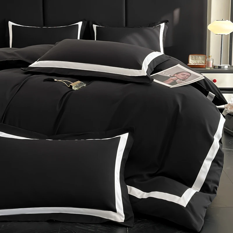 Hotel Collection Black Egyptian Cotton Duvet Cover Set (1000TC)