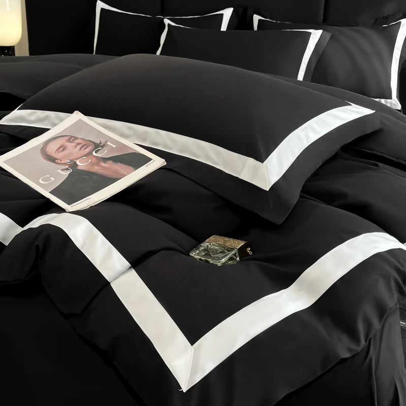 Hotel Collection Black Egyptian Cotton Duvet Cover Set (1000TC)