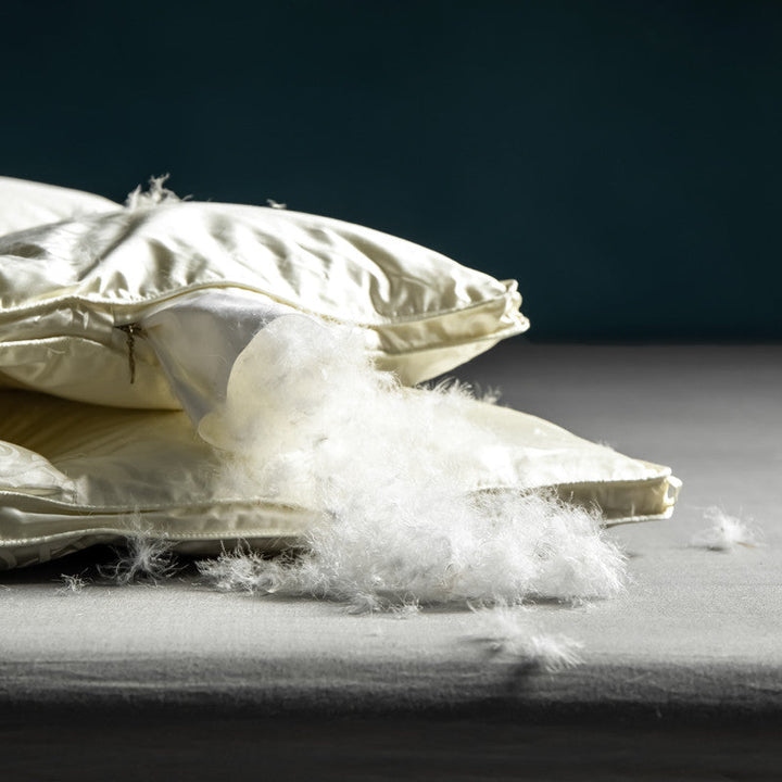 Luxury Goose Down Comforter with Jacquard Satin Shell