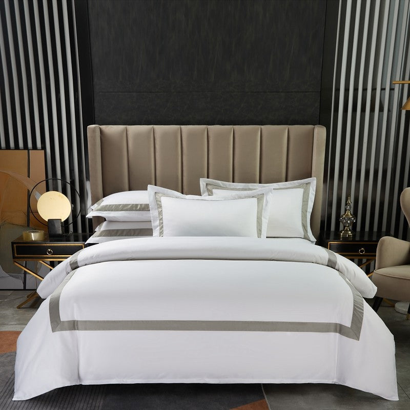 White Hotel Egyptian Cotton Duvet Cover Set (600TC)