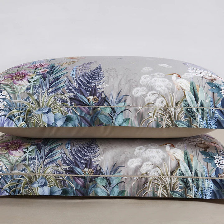 Luxury Botanical Egyptian Cotton Duvet Cover Set (600TC)