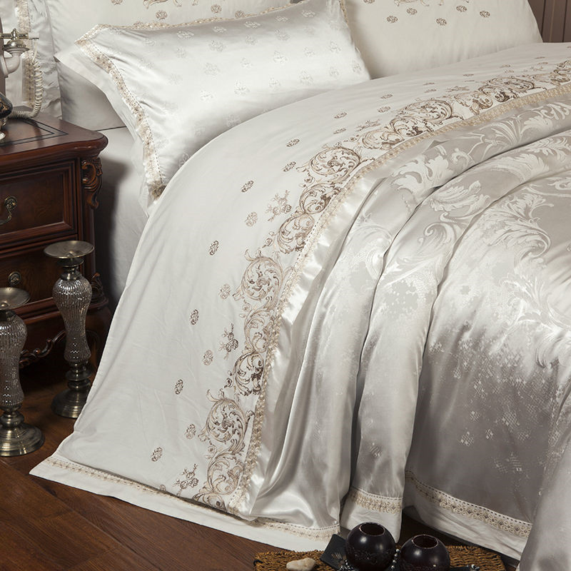 Heritage Jacquard Cotton Duvet Cover Set (500TC)