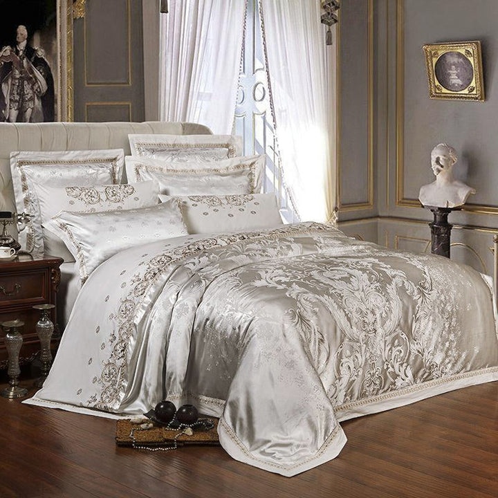 Heritage Jacquard Cotton Duvet Cover Set (500TC)