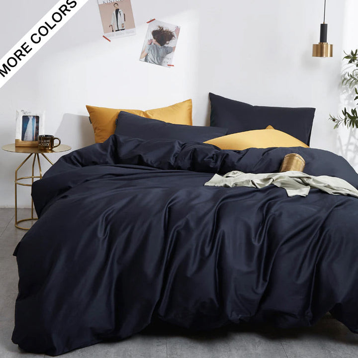 Luxury Reversible Duvet Cover Set (500TC Egyptian Cotton)